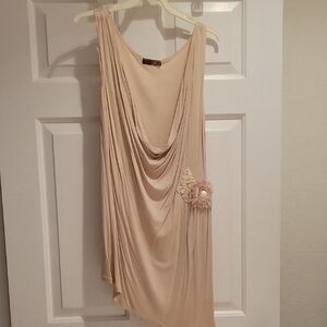Elegant Cream Drape Top